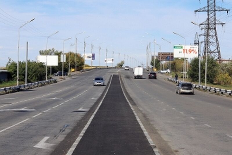 В Кургане перед Бурово-Петровским путепроводом появился островок безопасности