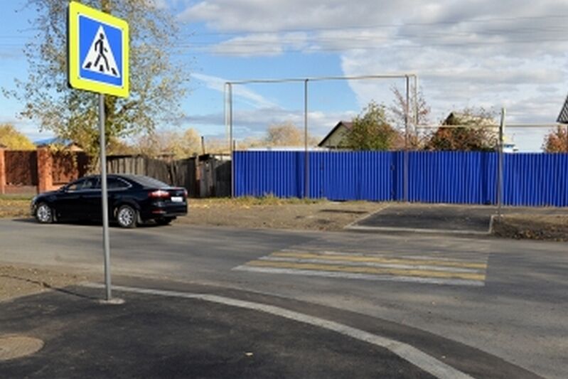 По обращению граждан перекресток возле школы № 14 в Кургане стал безопасным