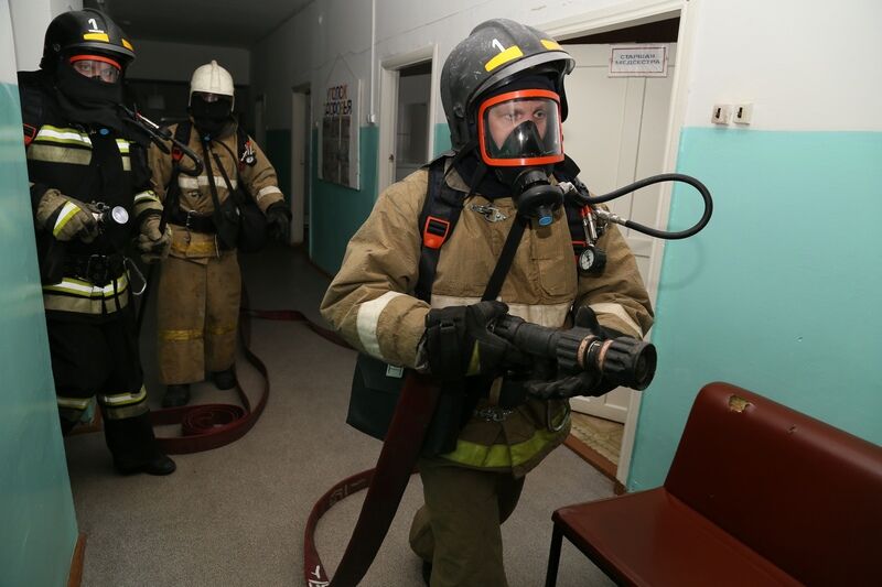 В Курганской областной психиатрической больнице тушили пожар