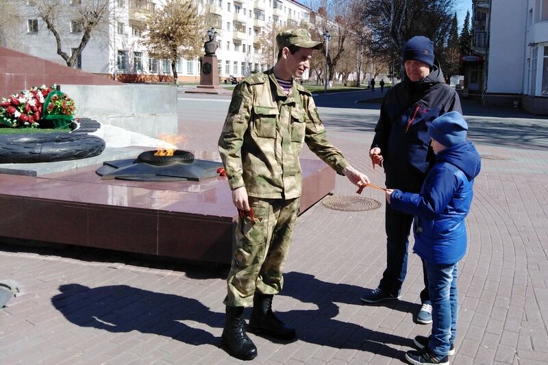 Росгвардия присоединилась к всероссийской акции «Георгиевская ленточка»