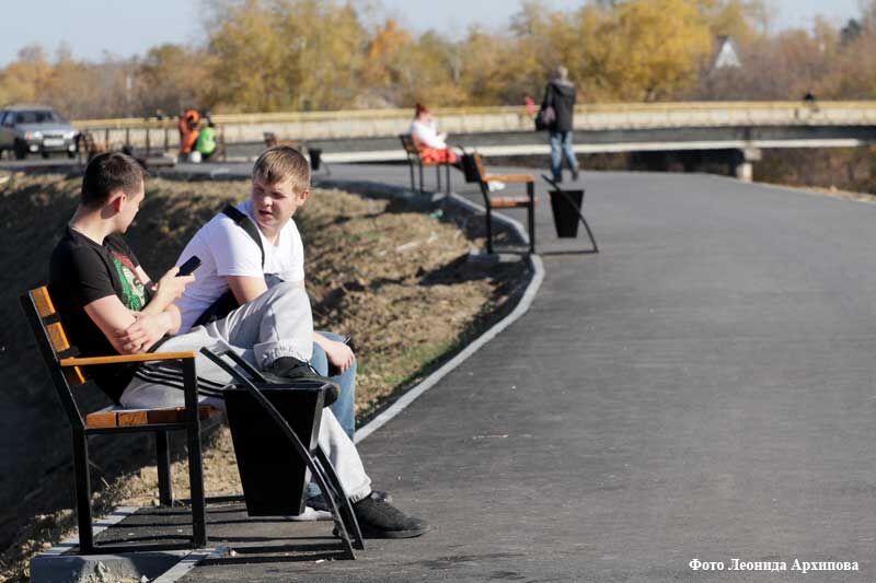 В Кургане завершается первый этап реконструкции набережной