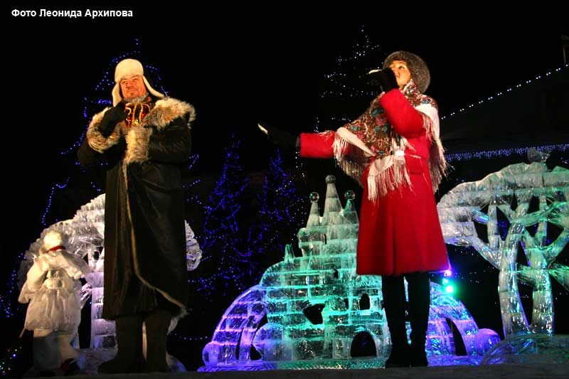 В Святки в центре Кургана проходят праздничные концерты