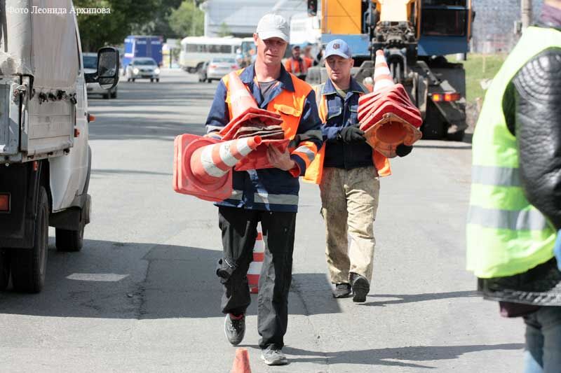 На некоторых дорогах Кургана ремонт завершён на 75-80%