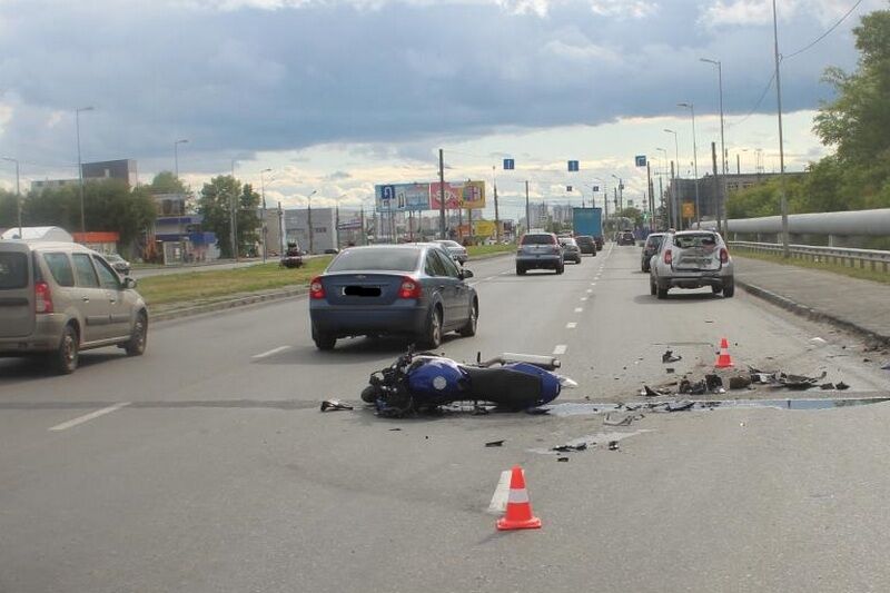 В Кургане за день пострадали два мотоциклиста
