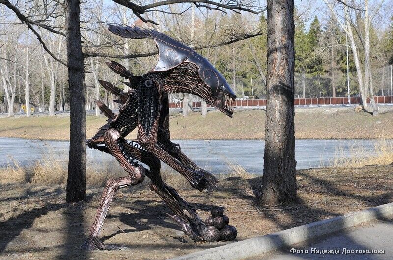 В Кургане вандалы изуродовали героя голливудского блокбастера