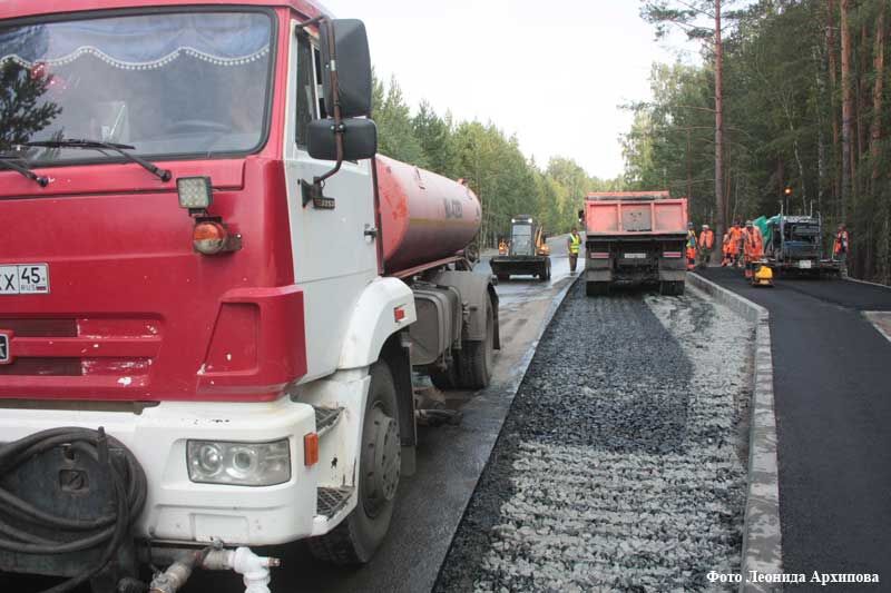 В Кургане практически завершили строительство подъездной дороги к станции Утяк