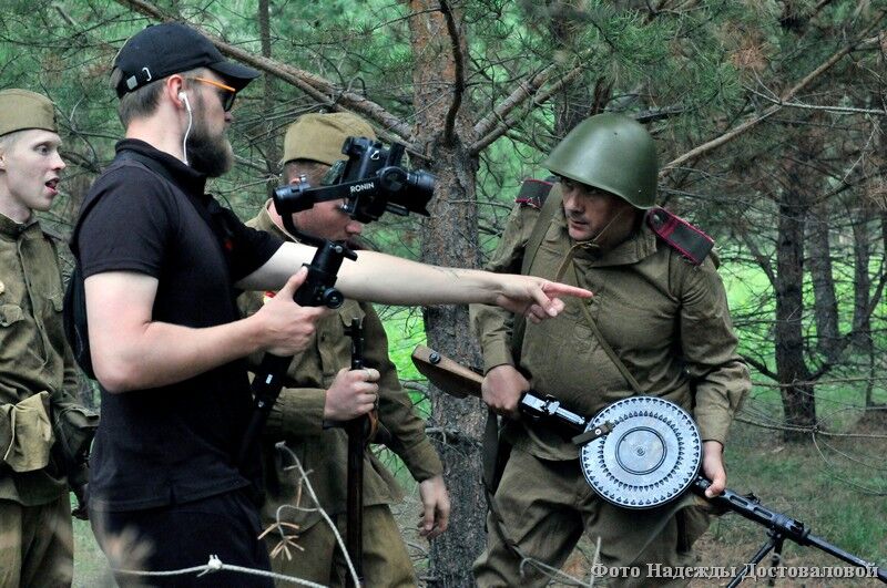 Под Курганом идут съёмки военных фильмов