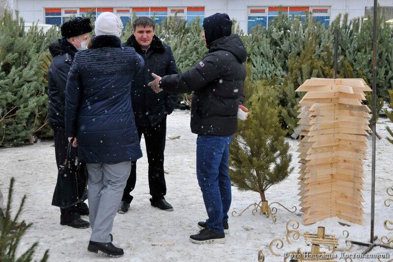 В Кургане администрация и полиция инспектируют работу елочных базаров