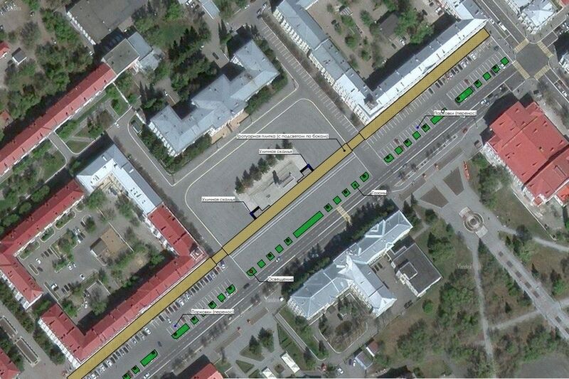 В Кургане представили эскиз проекта обновления площади Ленина