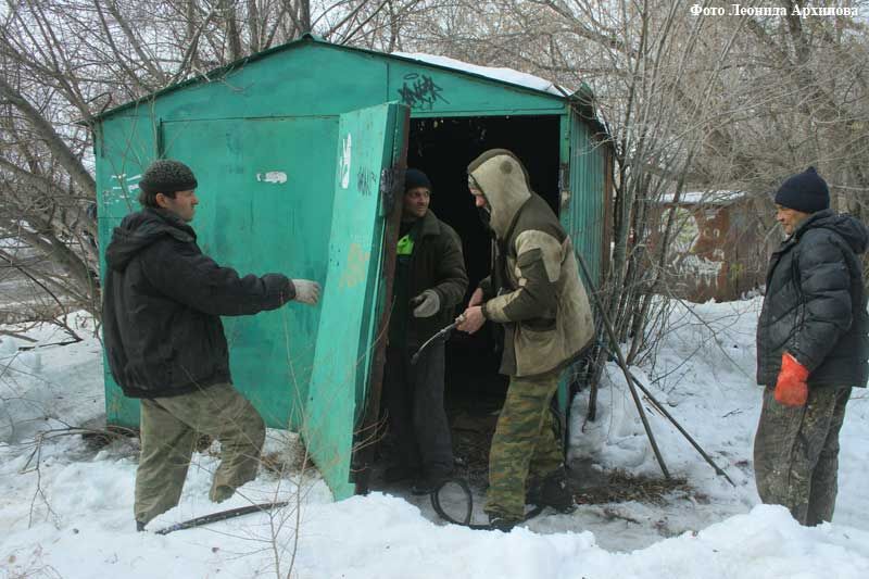В Кургане продолжается снос гаражей, самовольно установленных жителями
