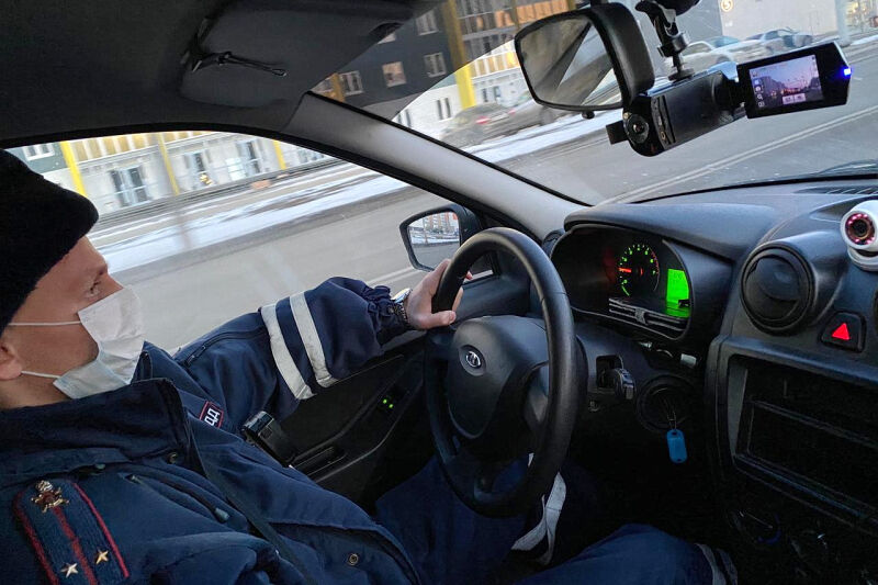 За ночь в Кургане поймали семерых лихачей