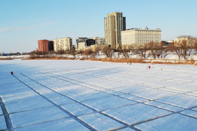На этой неделе на Тоболе начнут пилить лед