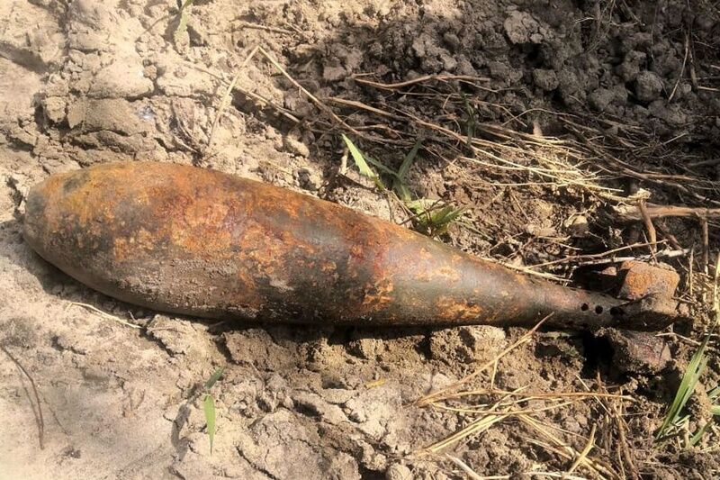 В Курганской области нашли боевую мину рядом со стоянкой для фур