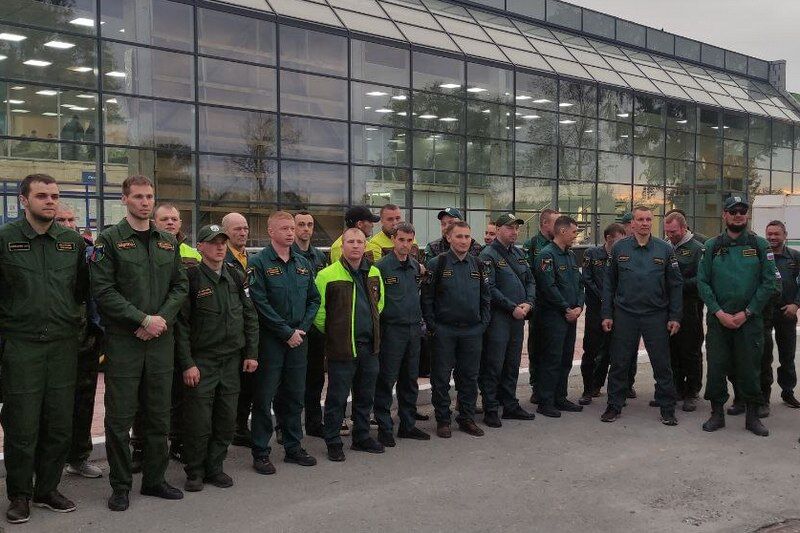 Парашютисты-десантники Авиалесоохраны уезжают из Курганской области в Красноярский край