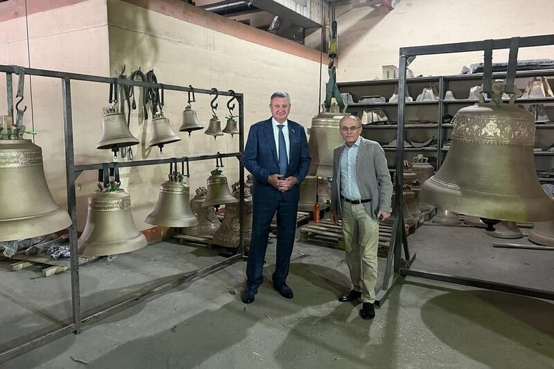 На новой колокольне у Свято-Троицкого собора в Кургане скоро установят 12 колоколов