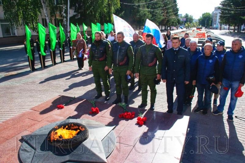 В Курган прибыли участники патриотического мотопробега «Донбасс-Кузбасс»