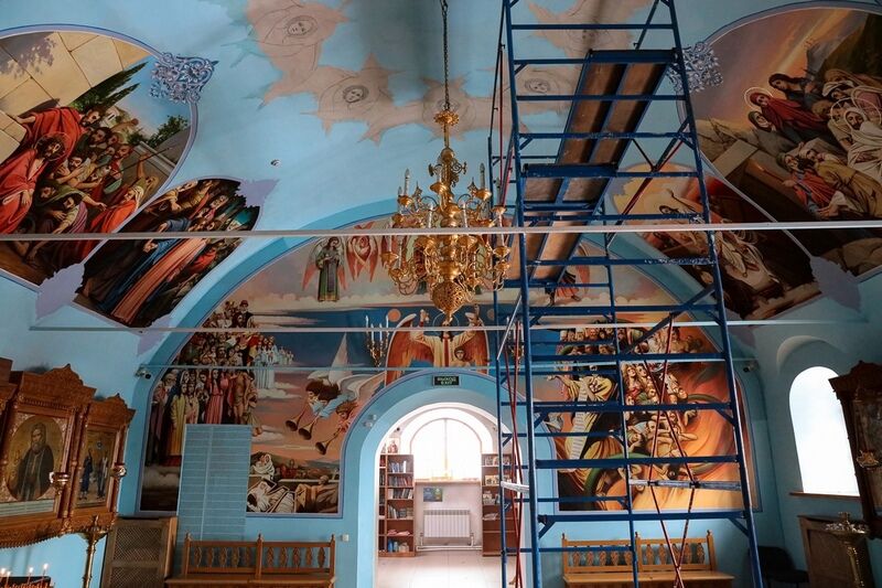 В Богоявленском соборе Кургана начинается роспись главного купола