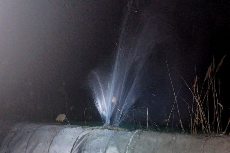 На курганской теплотрассе после гидравлических испытаний обнаружили 12 порывов