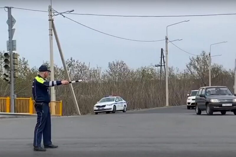 В Кургане на шоссе Тюнина после пожаров не работают 6 светофоров