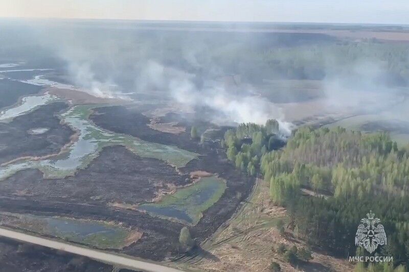 МЧС: большинство природных пожаров в Курганской области локализованы