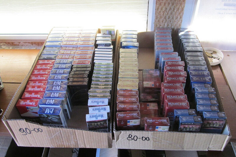У жительницы Курганской области изъяли полторы тысячи немаркированных пачек сигарет