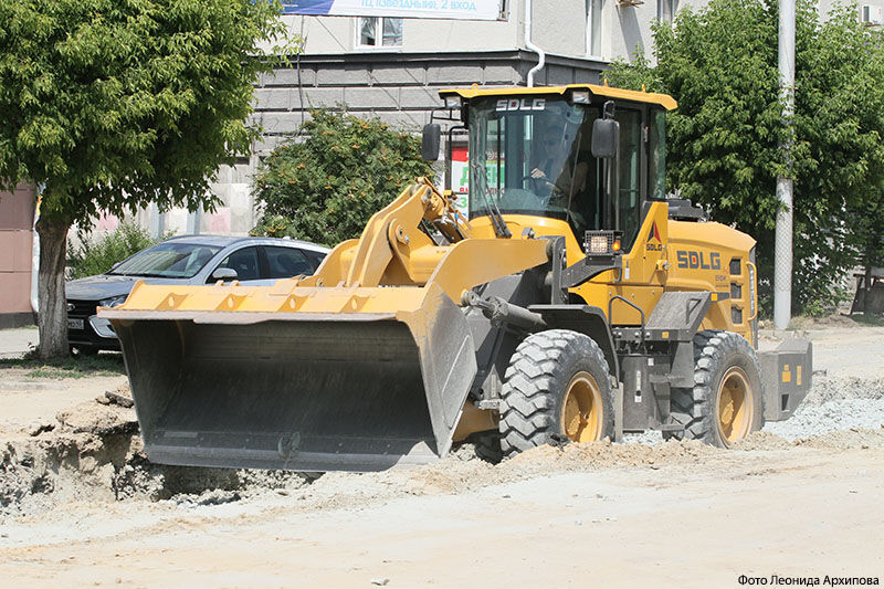 В Кургане на улице Коли Мяготина готовятся к укладке нижнего слоя асфальта