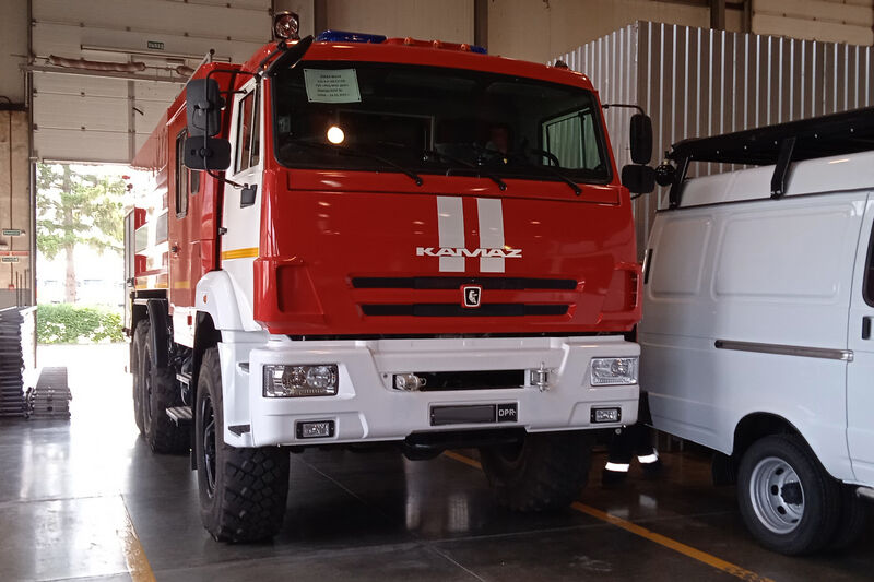 Курганцы восстановили пожарную машину для МЧС Донецкой Народной Республики