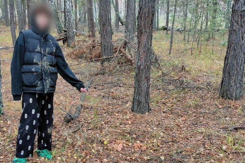 Молодые курганцы делали закладки в лесу