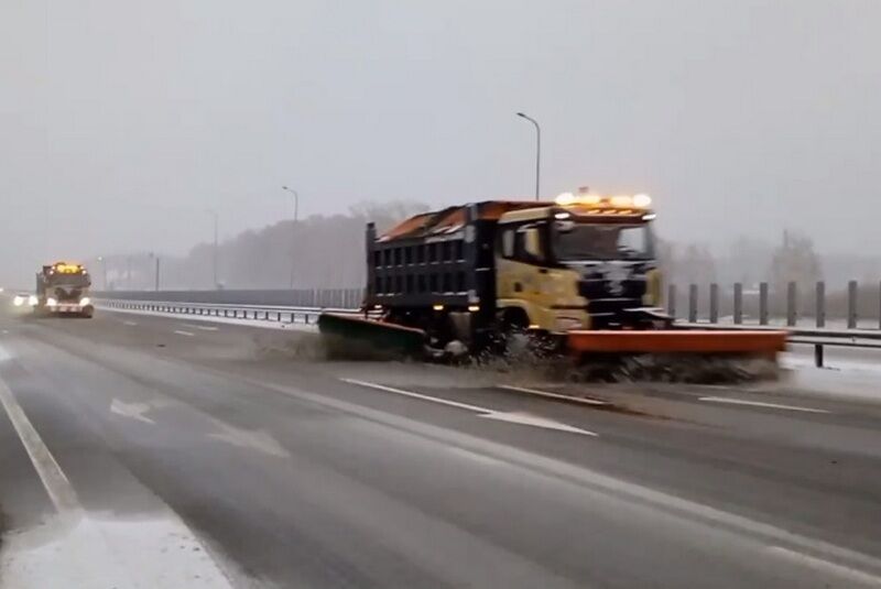 В Курганской области временно перекрыли трассу «Иртыш» из-за образования скользкости