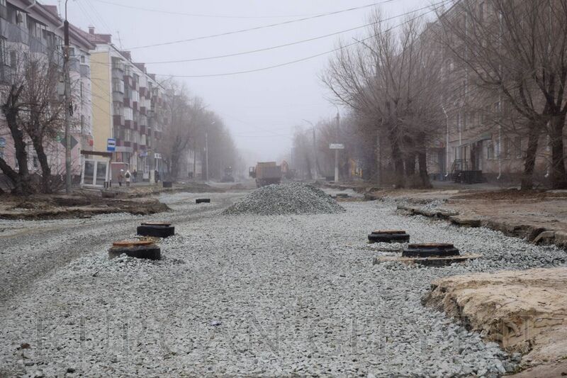 Улицу Коли Мяготина в Кургане доделывают без выходных