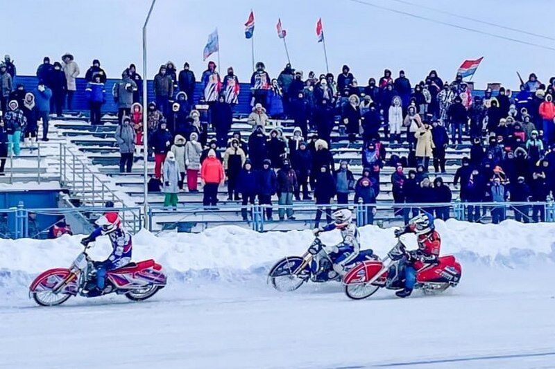 В Курганской области прошел третий финал личного чемпионата России по мотогонкам на льду