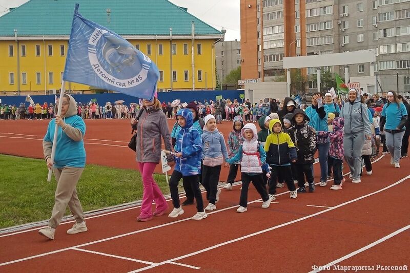 В Кургане состоялась традиционная эстафета детсадовцев