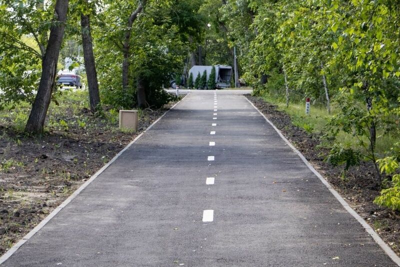 На велодорожке в Кургане появится место для отдыха