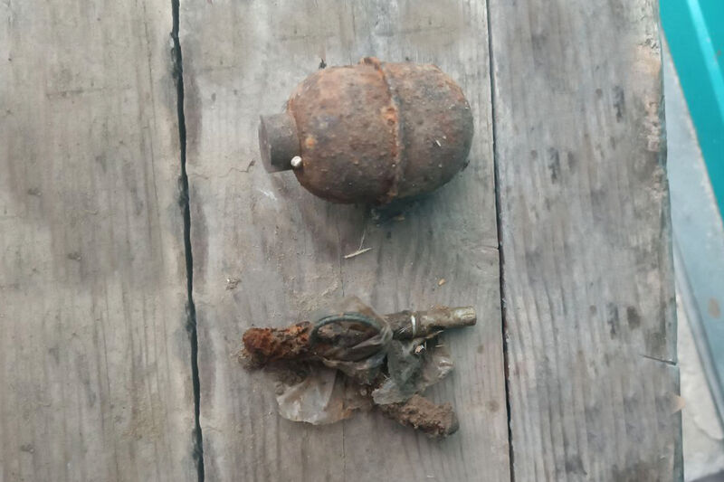 В Курганской области обезвредили гранату, найденную на месте строительных работ