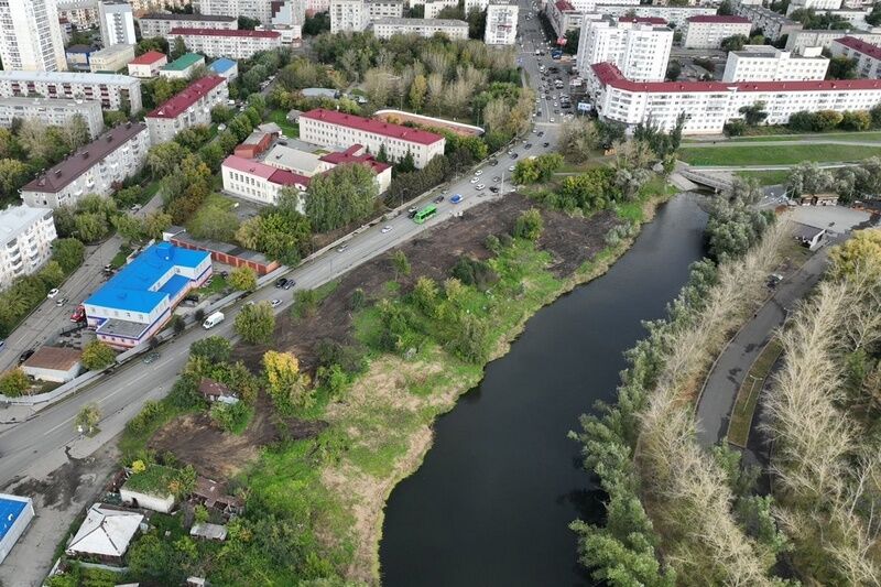 В Кургане напротив ЦПКиО на берегу Битёвки появится ландшафтный парк