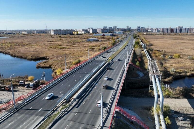 В Кургане заканчивается ремонт моста по проспекту Голикова