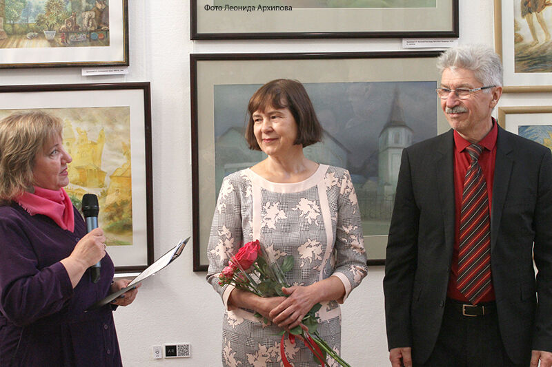 Супруги Елена и Виктор Архиповы открыли общую выставку в курганском художественном музее