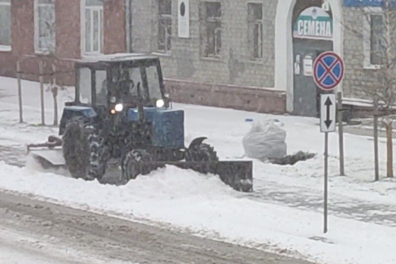 По Курганской области идет снежный фронт