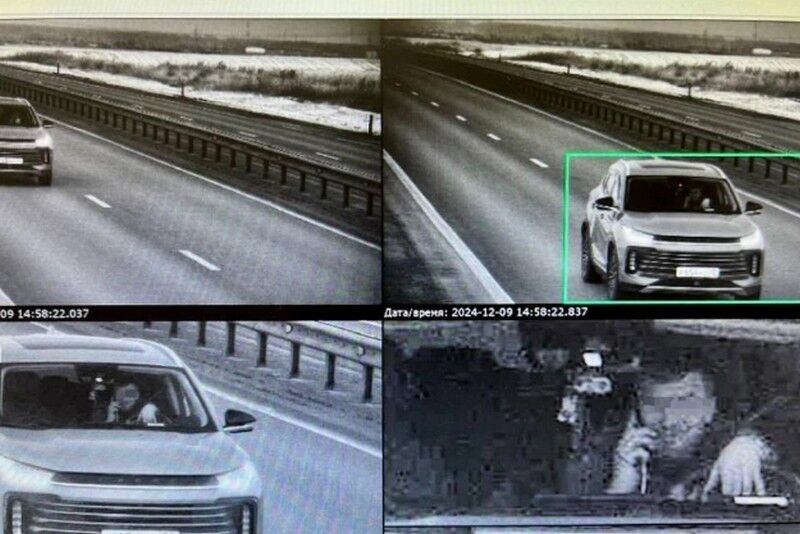 На трассе Курган – Тюмень камеры фиксируют использование телефонов водителями во время движения