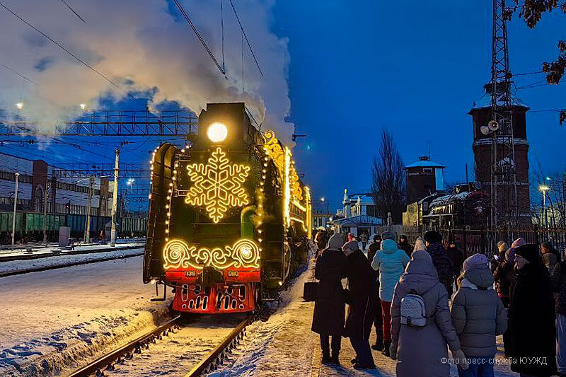 Поезд Деда Мороза в Кургане посетили более трёх тысяч человек