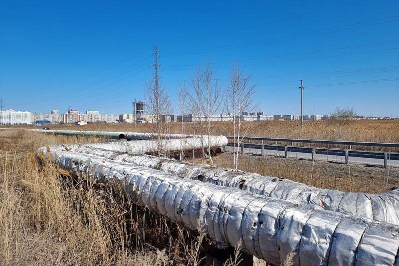 В Кургане начинаются гидравлические испытания магистральной теплосети по улице Мостостроителей