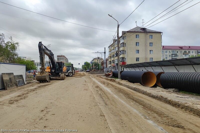 В Кургане завершилась реконструкция водопровода и канализации на улице Дзержинского