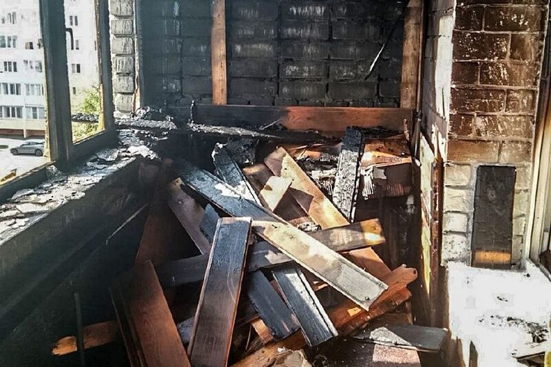 В Кургане в пятиэтажке на улице 9 Мая произошел пожар