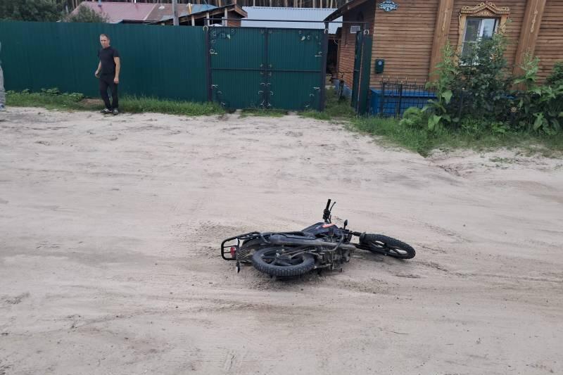 В Курганской области подросток упал с мотоцикла и получил травмы