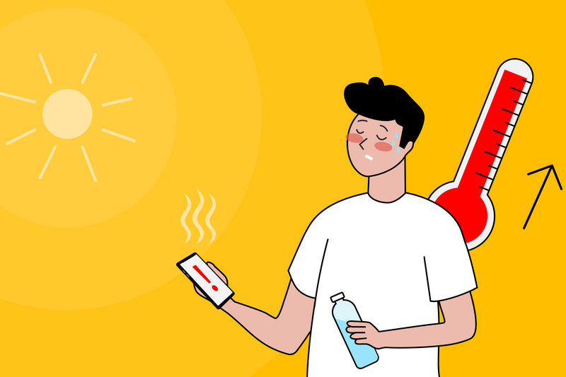 В Билайне рассказали, как правильно пользоваться смартфоном в жару