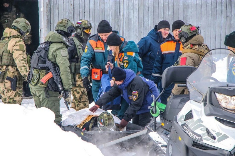 В Курганской области силовики провели антитеррористические учения в 40-градусный мороз