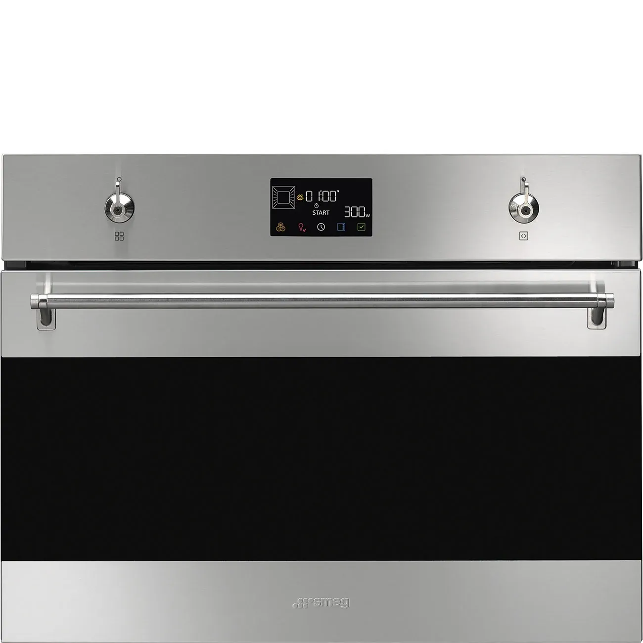 Компактный духовой шкаф с СВЧ Smeg SO4302M1X