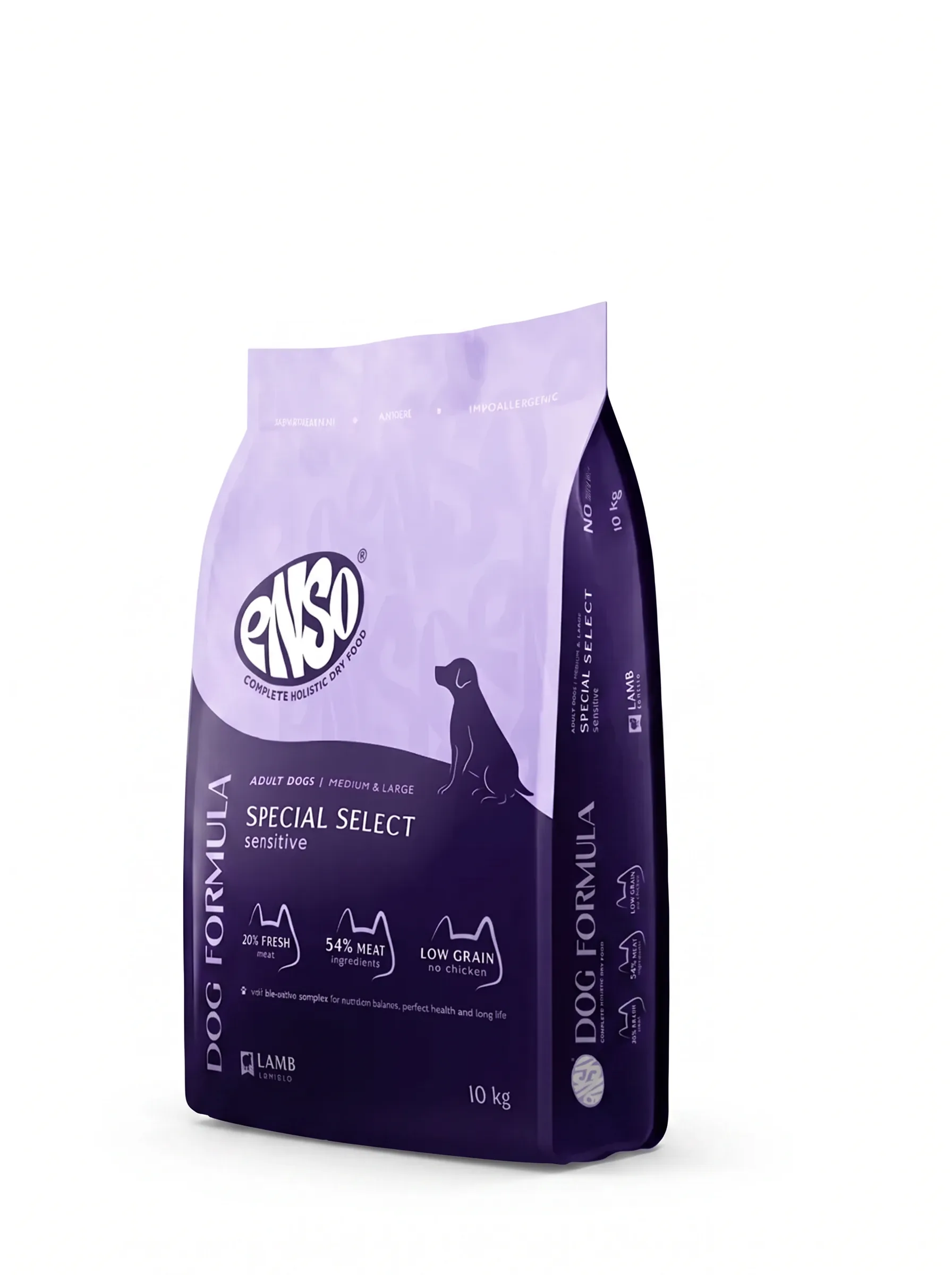 Изображение 1 для ENSO Dog formula Special select сухой полнорационный корм для взрослых собак средних и крупных пород с ягненком 10 кг