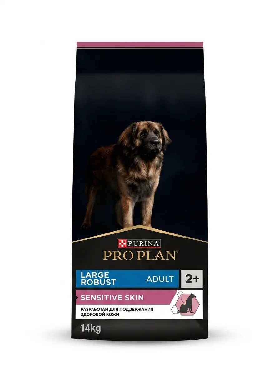 Изображение 1 для Сухой корм для собак PRO PLAN Opti Derma для крупных пород с мощным телосложением при чувствительной коже, с лососем, 14 кг