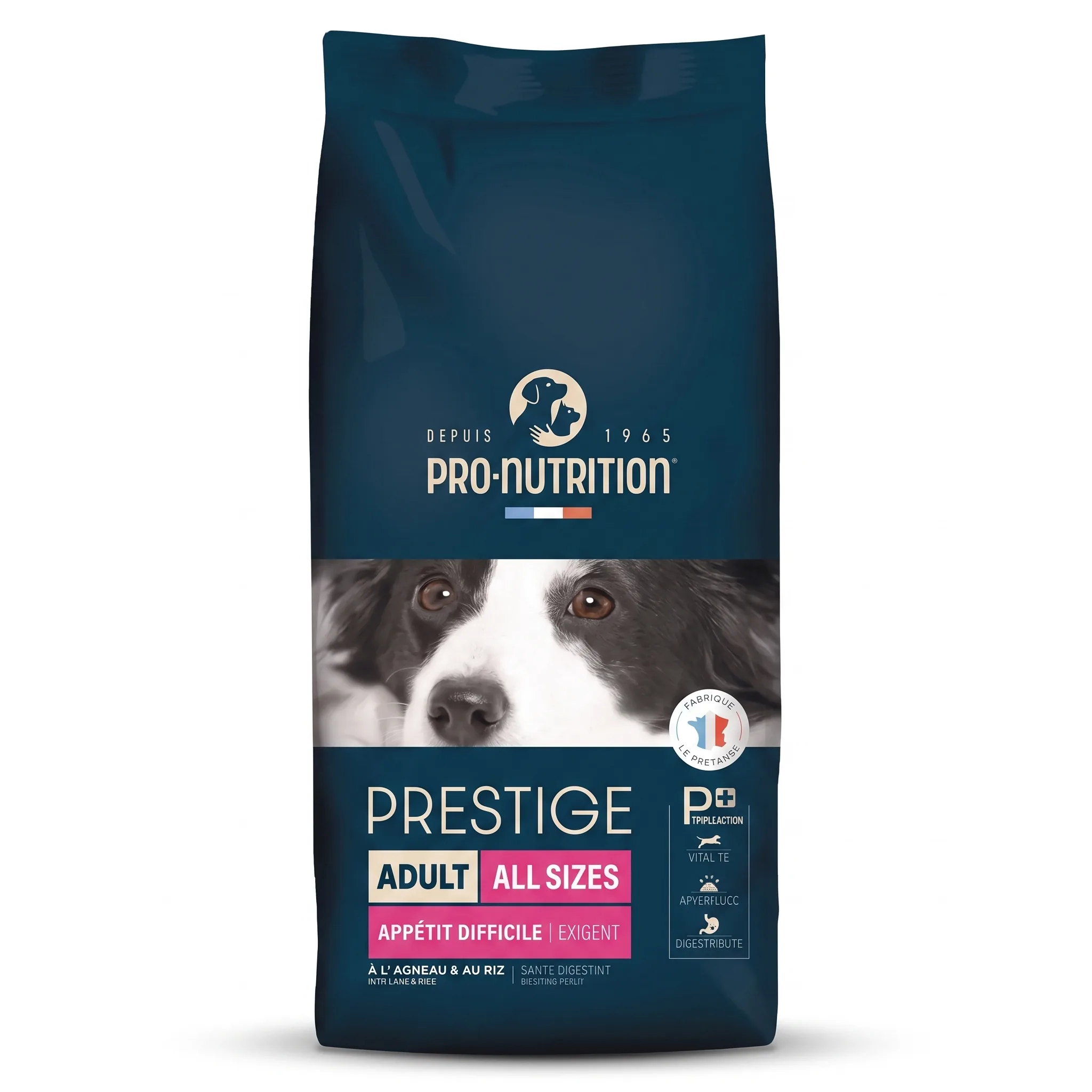 Изображение 1 для Корм сухой для собак мелких, средних и крупных пород Prestige Exigent ягненок и рис, гипоаллергенный корм супер-премиум класса, активность, здоровье пищеварительной системы и печени, Франция (3кг)